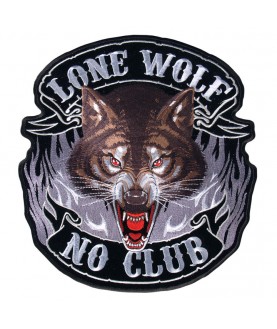 Patch Brodé Biker Lone Wolf