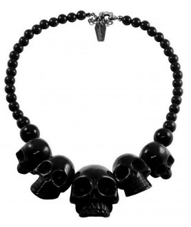 Collier Tête de Mort  Noir...