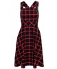 Robe Rétro Pin up Tartan...