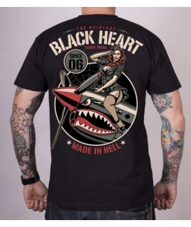 Tee-shirt Black Heart  Rock...