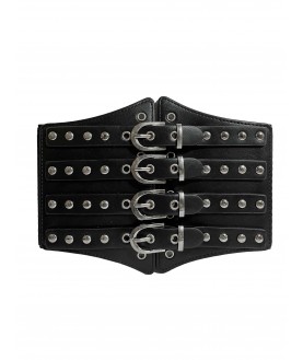 Ceinture  Rock Punk Noire à...