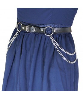 Ceinture  Rock Punk Noire à...