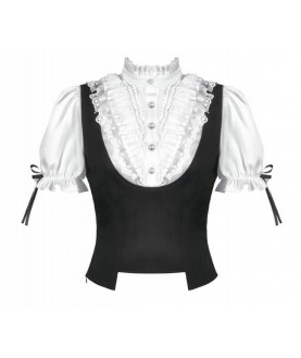 Blouse Gothic Lotita gilet...